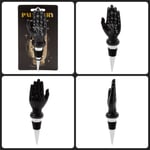 PALMISTRY FORTUNE TELLER MANTRIC HAND TAROT BOTTLE STOPPER. BLACK RESIN HAND.