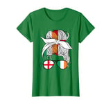 Half English Half Irish Girl Ireland cailín gaeilge Mom Kids T-Shirt