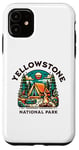 Coque pour iPhone 11 Randonnée familiale en plein air dans le parc national de Yellowstone Forest