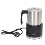 (Black)Electric Milk Frother Detachable Quiet Automatic Hot Cold Milk Foamer SG