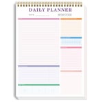 Gumiho Agenda Semainier Spirale - Planning Semaine - Planificateur Hebdomadaire - Weekly Planner, Agenda To Do List Bloc Note (A4 Rosa)