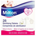 2 x 28 Milton Sterilising Tablets 28 tabs 112g