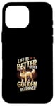 Coque pour iPhone 16 Pro Max Golden Retriever Chien Race Golden Retriever