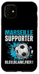 Coque pour iPhone 11 Marseille Supporter Football Cadeau Fan Foot Marseillais