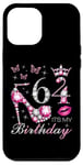 Coque pour iPhone 12 Pro Max 64 C'est mon anniversaire, 64 ans, c'est mon 64e anniversaire