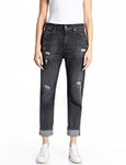 REPLAY Women's Marty Jeans, 097 Dark Grey, 32W x 30L