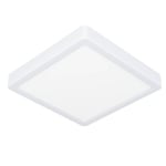 Eglo connect.z Smart Home plafonnier LED de salle de bain Fueva 6-Z, ZigBee, app et commande vocale Alexa, blanc chaud-blanc froid, RGB, luminaire à intensité variable, blanc, IP44, 22x22 cm