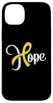 Coque pour iPhone 14 Plus Sarcomes osseux ou sarcome des os Hope (courage) ruban jaune