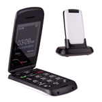 TTfone Star TT300 EU - Easy-to-Use Clamshell Flip Phone for Seniors