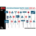 Miniart - Czechoslovakian Traffic Signs 1930-40'smaquette Czechoslovakian Traffic Signs 1930-40's Miniart |35655| 1:35 Figurine Miniature