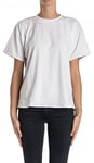 adidas Icon T-Shirt Femme, White/Blanco/Griuno, S