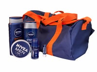 NIVEA Men Complete Active Gift Set Deodorant Shower Gel Cream Bag