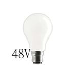 Narva matt lågvoltslampa B22d 60W 48V