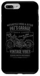 Coque pour iPhone 7 Plus/8 Plus Pat's Garage Design de moto pour le nom Pat