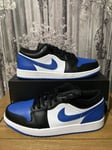 Nike Air Jordan 1 Low Men’s Size Uk 11 Eur 46 US 12 Black/blue 553558-140