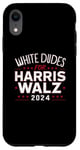 Coque pour iPhone XR White Dudes for Harris and Waltz 2024 : votez pour Blue Democrat