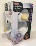 Nuby Soft Penguin Plush Toy Baby Sleep Aid Smart Cry Sensor 0 Months + - NEW