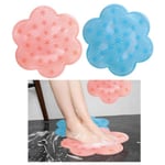 Fotmassage - Bathroom Foot Massage Pad Silicone Suction Non-Slip Blå