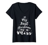 Womens My Last Christmas as a Miss Gift Bride Gifts for Women V-Neck T-Shirt