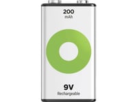 9V Blockbatteri Gp Batterier Recyko Nimh 8,4V 200 Mah 1 St