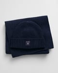 GANT - Gavesett med ulllue og skjerf for tenåringer  evening blue