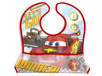 Lulabi Disney Cars Bavoir en plastique, 31 x 23 cm, 0+ mois, rouge