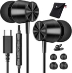 Ecouteurs Usb C Pour Samsung Galaxy S23 S22 Ultra S24 S21 A53 A33 5G,Casque Usb Type C Avec Microphone Haute Definition Dac In-Ear Casque Pour Iphone 15 Pro Max Pixel 8 7 Pro 6A Ipad 10 Ipad Air 5