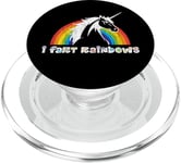 I Fart Rainbows Pink Unicorn - LOL Funny Humor Inspired PopSockets PopGrip for MagSafe