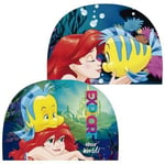 Disney Princess Ariel Little Mermaid Character Fabric Swim Cap Swimming Hat