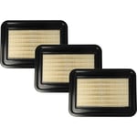 Vhbw - Lot de 3x filtres plissé plat compatible avec Flex vce 44 m ac aspirateur - Élément filtrant