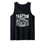 The Great Tractor Escape Vintage Farming Farmer Tank Top