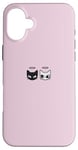 Coque pour iPhone 16 Plus Y2K Cute Kawaii Coquette Chats avec Halo