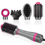 4 in 1 Hair Dryer Brush Set, PARWIN PRO BEAUTY Hot Air Styler with 4 Attachments