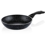 Westinghouse Non Stick Frying Pan - Ø 24 cm Fry Pan for Induction Gas Electric & Ceramic Hob - Black Marble