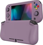 Zealprotect Coque De Protection Pour Nintendo Switch Lite,Coque Rigide Pour Switch Lite,Grip Cover Joycon Avec Protection D'écran&capuchon Joystick&cap Bouton-Violet Grisâtre Foncé