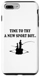 Coque pour iPhone 7 Plus/8 Plus Il est temps d'essayer un nouveau sport père et fils partenaire de pêche garçon