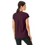 Vaude Yaras Ii Short Sleeve Polo Purple 36 Woman