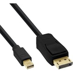 InLine® 17133S Mini DisplayPort to DisplayPort Cable, Black, 3 m