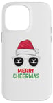 Coque pour iPhone 14 Pro Max joyeux Cheermas, Pom-pom girl Noël