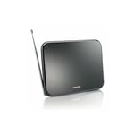 Philips - Antenne tv tnt Numérique d'intérieur hdtv/uhf/vhf/fm SDV622412 - Amplification 42 dB, Filtre 4G/GSM, Noir