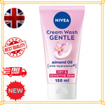 NIVEA Gentle Face Cleansing Cream Wash for Dry & Sensitive Skin (150 ml)