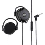 Shini S520 3,5 mm trådbundet headset öronkrok headset stereo spel sport hörlurar med mikrofon för telefon