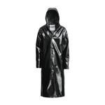 Stutterheim Stockholm Long Print Opal Raincoat Svart