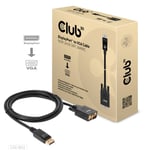 CLUB 3D DISPLAYPORT TO VGA CABLE M/M/ 2m (CAC-1012)