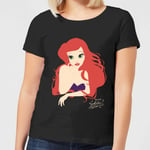 T-Shirt Femme Ariel La Petite Sirène Disney - Noir - S