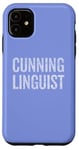 Coque pour iPhone 11 Costume d'Halloween rusé de dernière minute pour linguiste