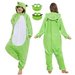 JONRRYIN Combinaison Pyjama Animal Femme, Onesie Kigurumi Adulte Grenouillere avec Masques d'animaux, Animaux Pyjama Combinaison Homme Cosplay pour Carnaval