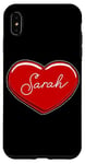 iPhone XS Max Hand Drawn Heart Sarah - First Name Hearts I Love Sarah Case