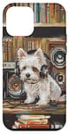 Coque pour iPhone 12 mini West Highland White Terrier Westie Peinture chien amateur de musique