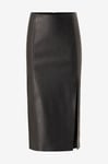 Only - Kjol onlHanna Faux Leather Skirt - Svart